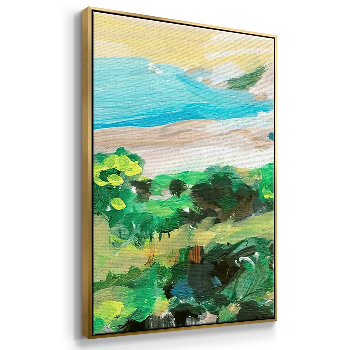 Spring Village I - Multi Piece Framed Canvas