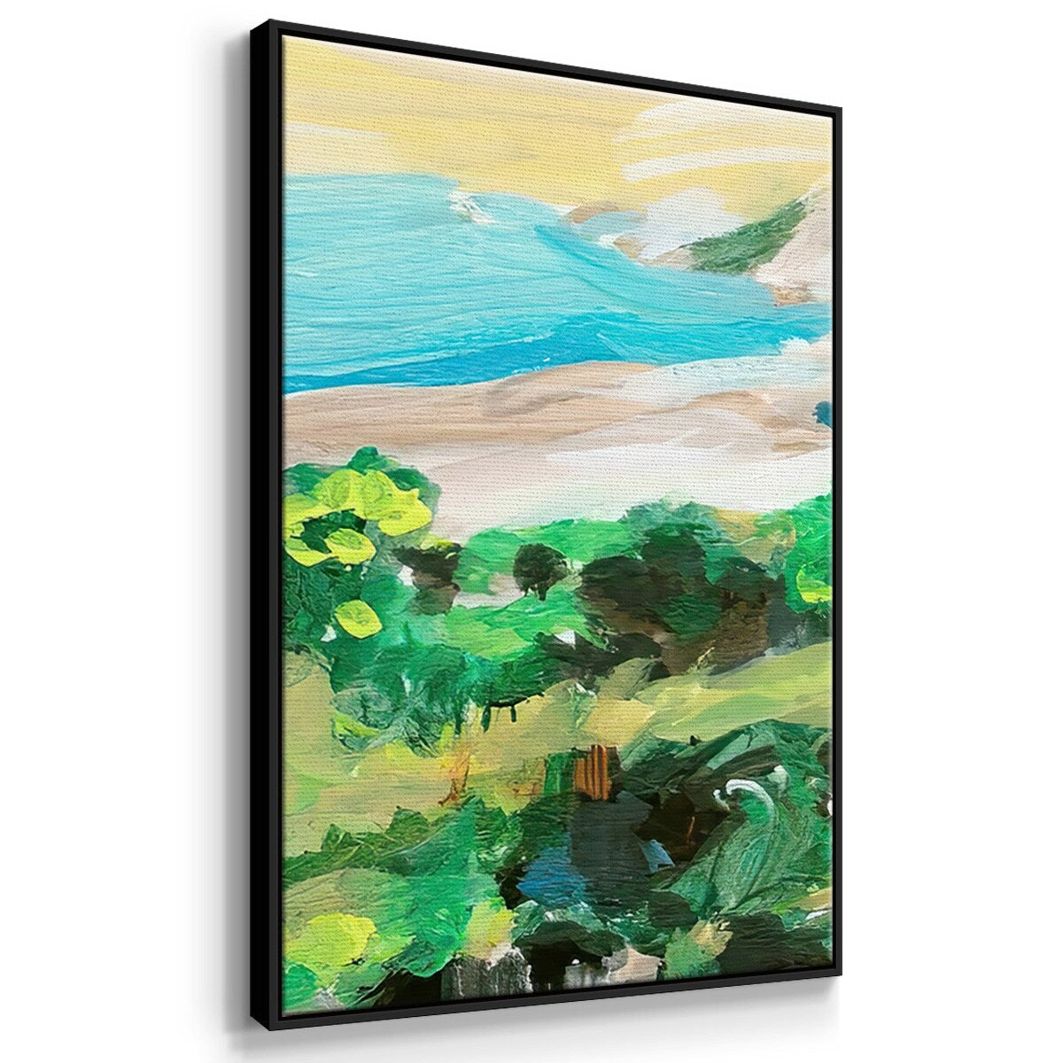 Spring Village I - Multi Piece Framed Canvas