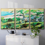 Spring Village I - Multi Piece Framed Canvas