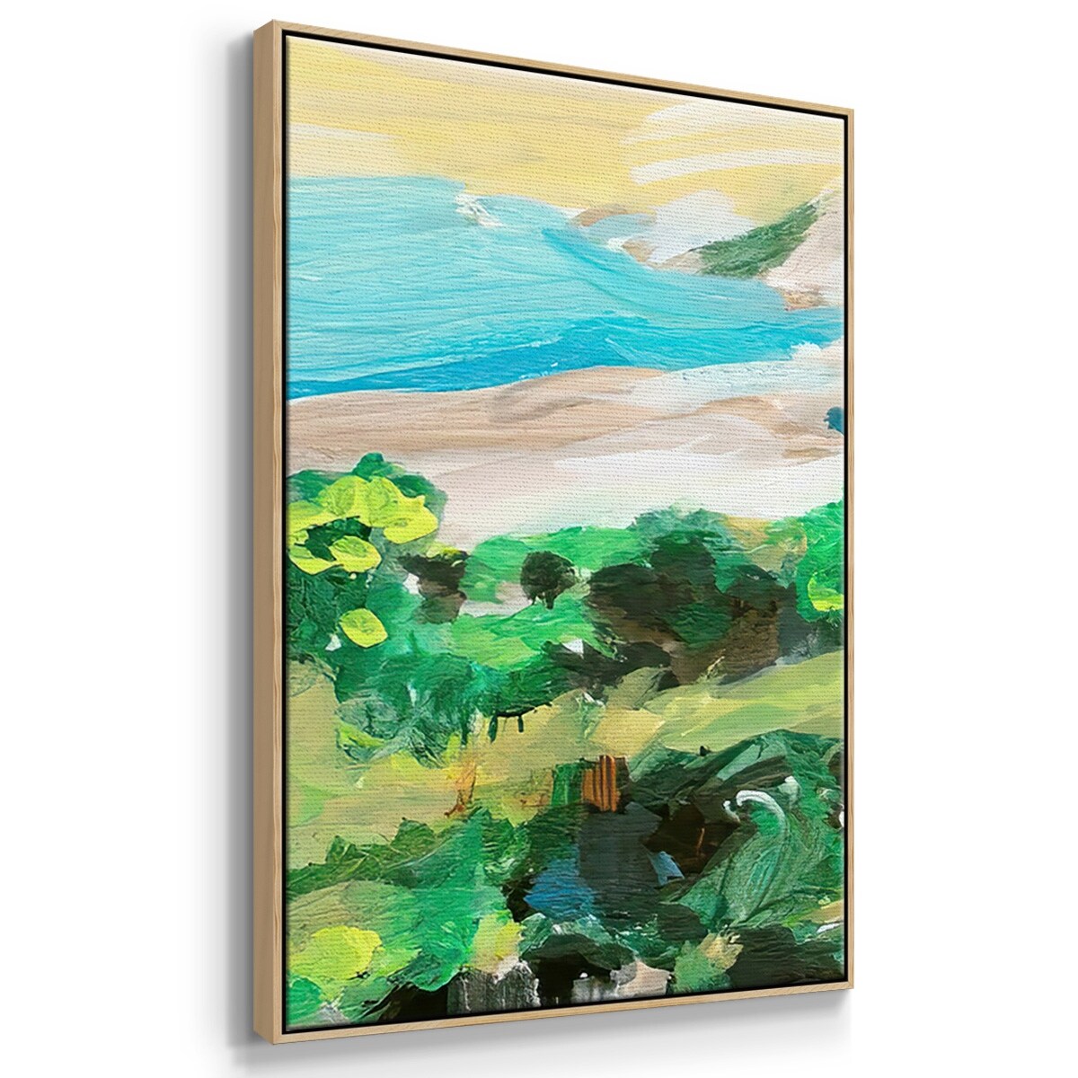 Spring Village I - Multi Piece Framed Canvas