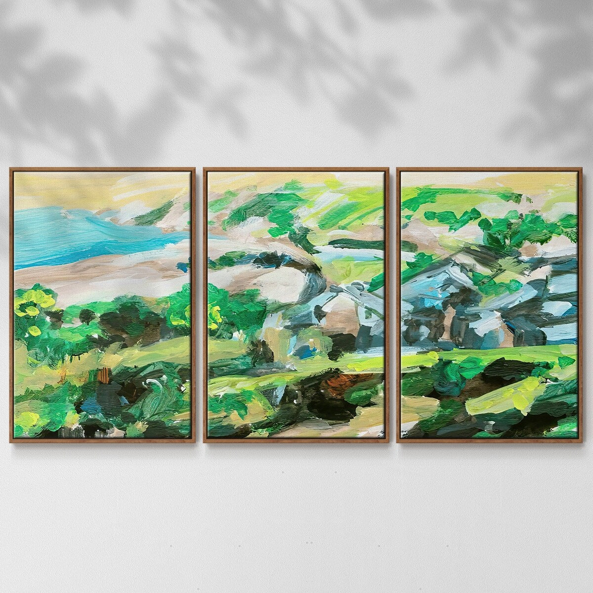 Spring Village I - Multi Piece Framed Canvas