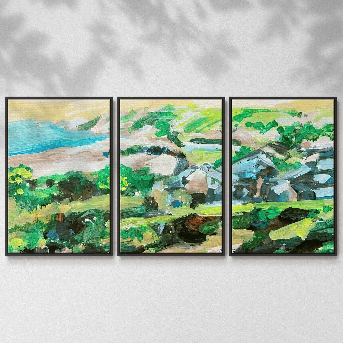 Spring Village I - Multi Piece Framed Canvas