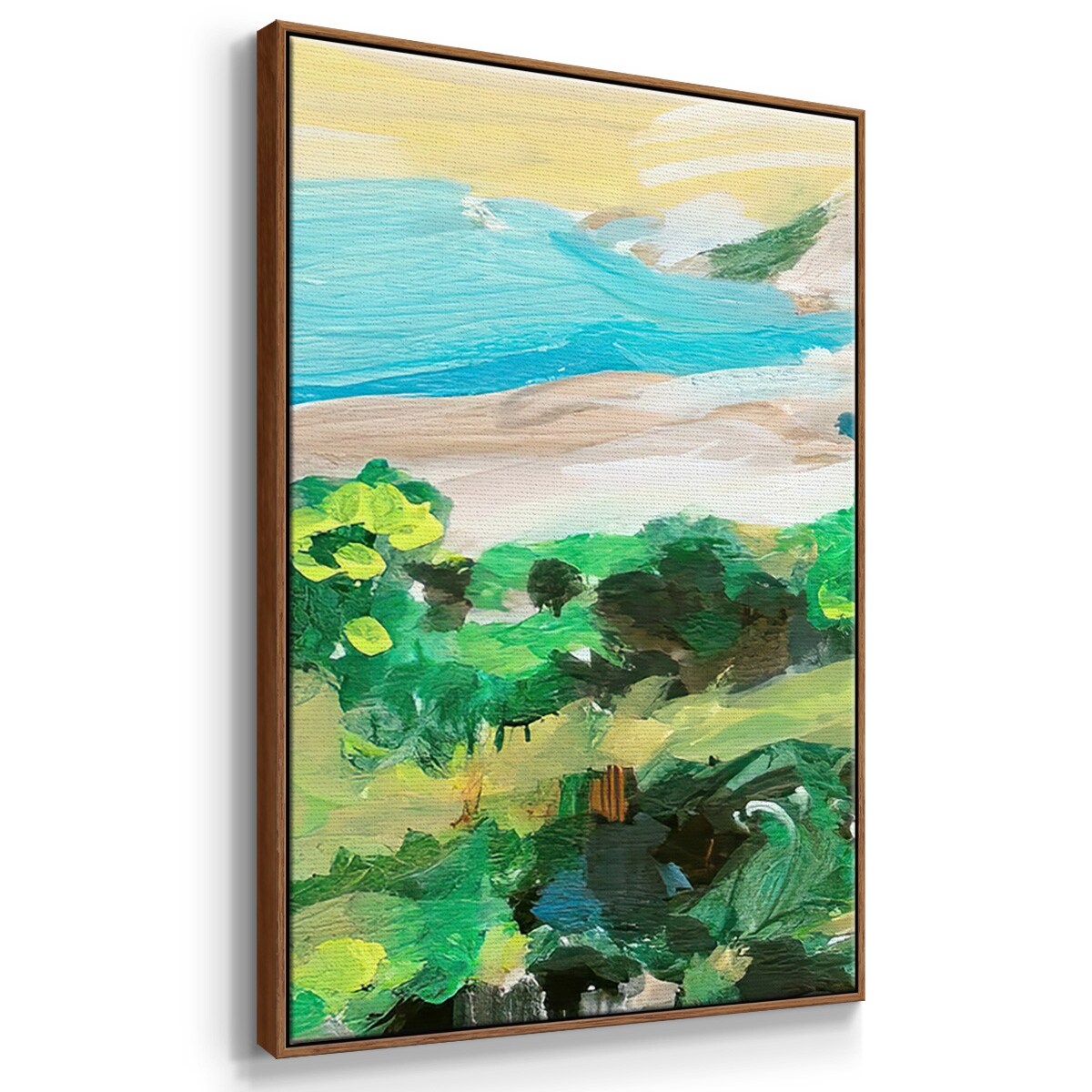 Spring Village I - Multi Piece Framed Canvas