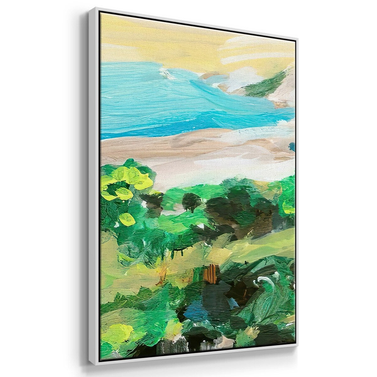 Spring Village I - Multi Piece Framed Canvas