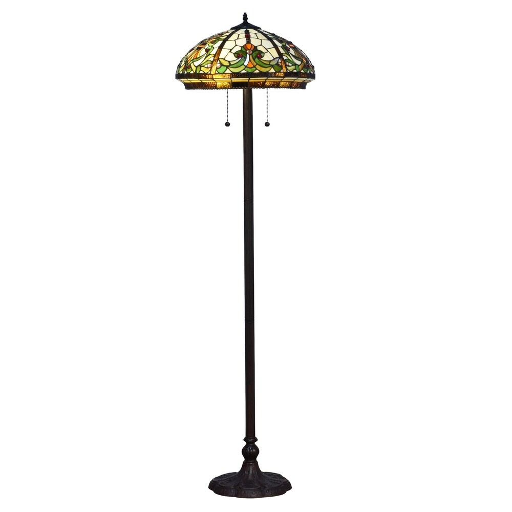 Springdale Maui Baroque Art Glass Floor Lamp