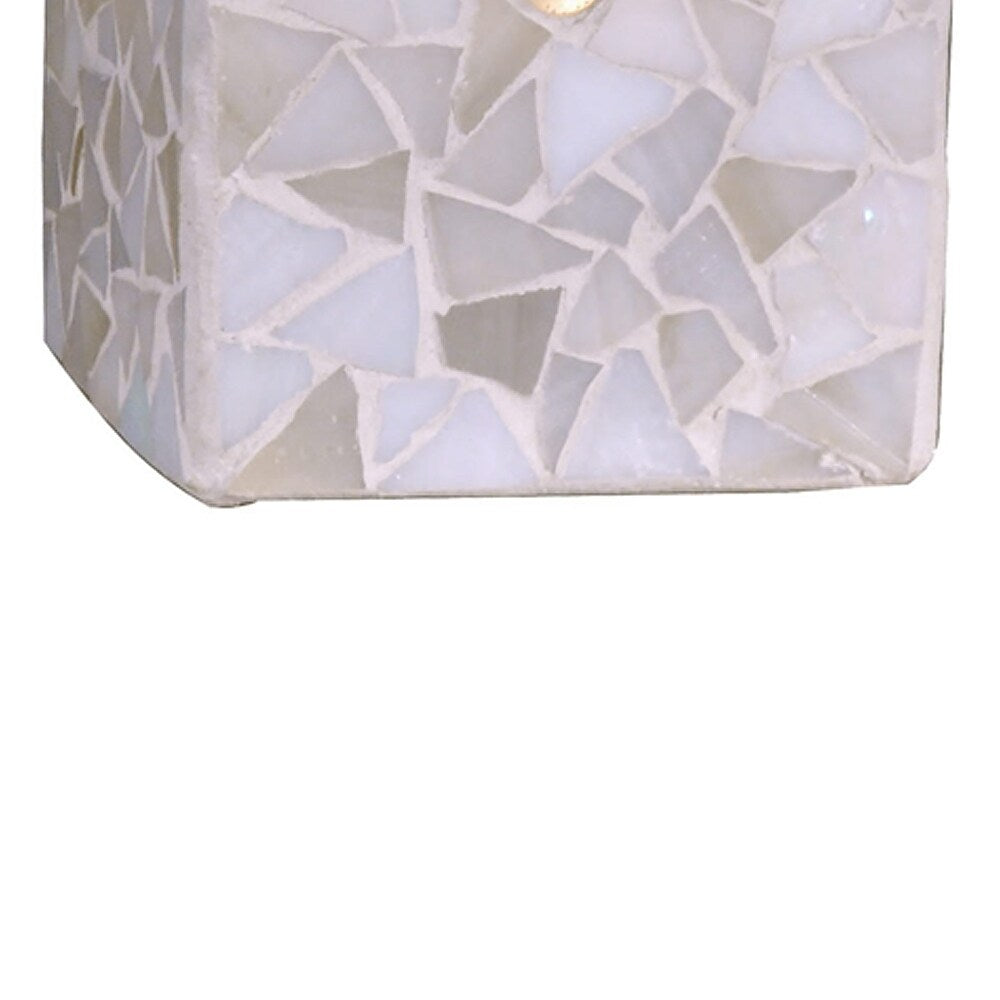 Springdale3.25H Square Pastel 2Pack Mosaic Art Glass Candle Votive Set