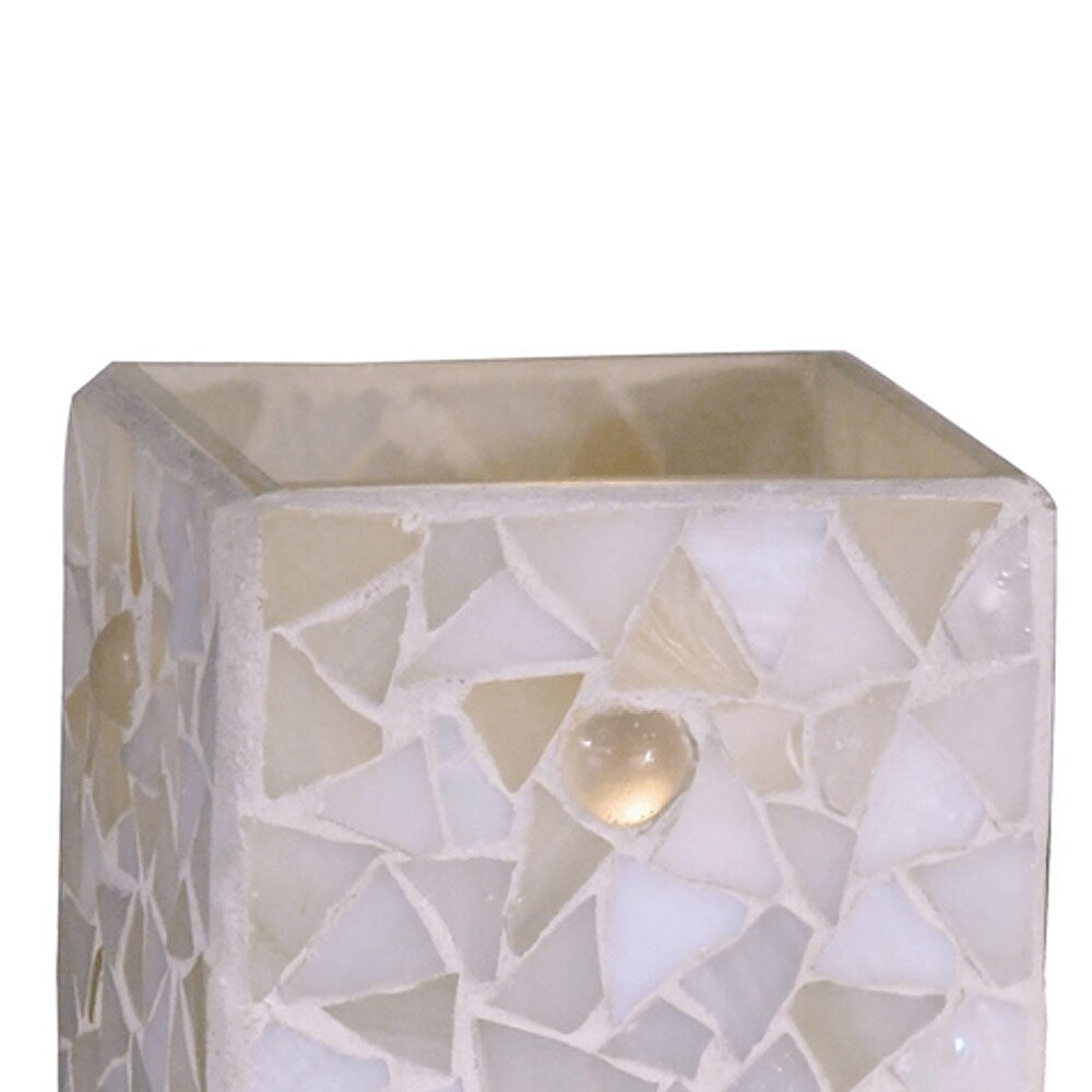 Springdale3.25H Square Pastel 2Pack Mosaic Art Glass Candle Votive Set