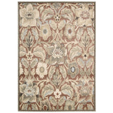 Rug Squared Springfield Brick Floral Area Rug - 7'10" x 10'6"