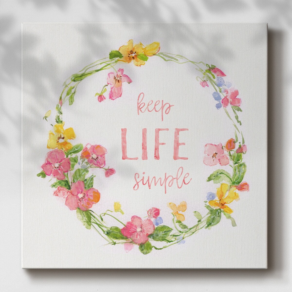 Springtime Wreath II-Gallery Wrapped Canvas