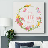Springtime Wreath II-Gallery Wrapped Canvas