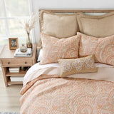 Spruce Coral Full/Queen Quilt Set - Levtex Home