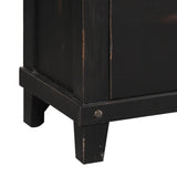 Spruce Creek 42" Wide 5-Drawer Door Chest, Black