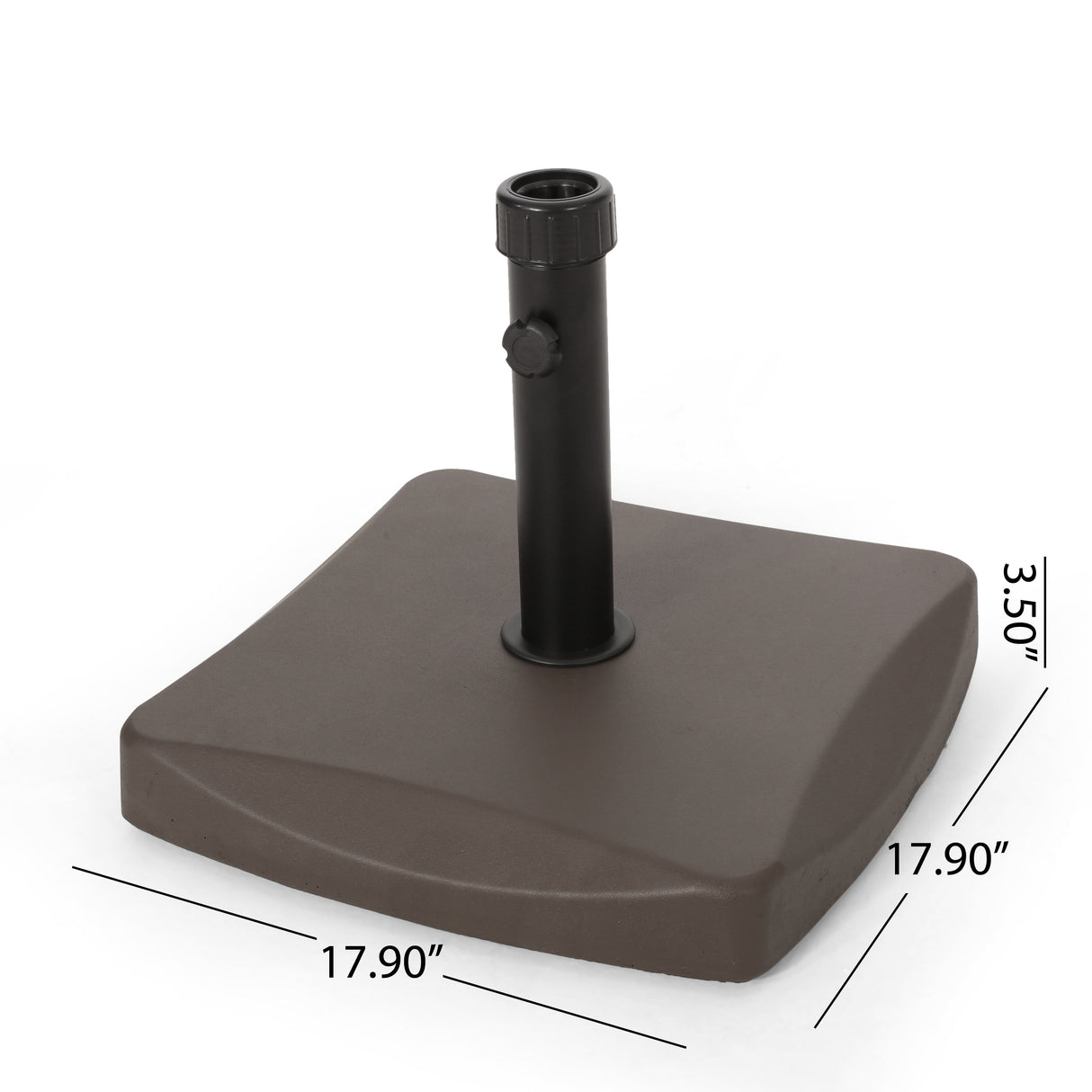 Square 55-pound Brown Umbrella Base by Christopher Knight Home