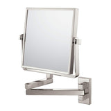Square Double Arm Wall Mirror - 9.5 X 11.75 X 1.25