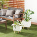 Ceramic Contemporary Planter (Set of 2) - S/2 13", 15"H
