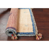 Square Gabbeh Shiraz Persian Area Rug Handmade Oriental Carpet - 2' 0" x 2' 5" Square