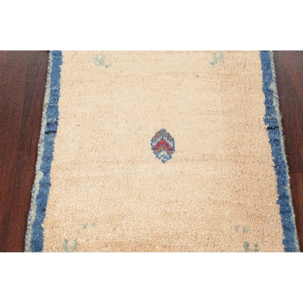 Square Gabbeh Shiraz Persian Area Rug Handmade Oriental Carpet - 2' 0" x 2' 5" Square