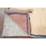 Square Gabbeh Shiraz Persian Area Rug Handmade Oriental Carpet - 2' 0" x 2' 5" Square