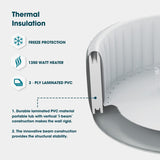 Square Inflatable Hot Tub Spa 4-6 Person
