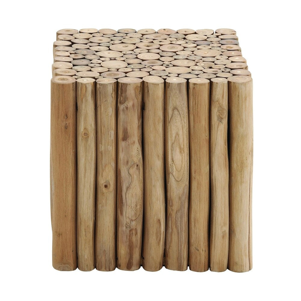 Square Shaped New Wooden Klaten Stool For Contemporary Decor