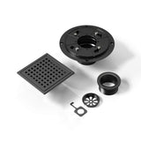 6" Square Shower Floor Drain - N/A