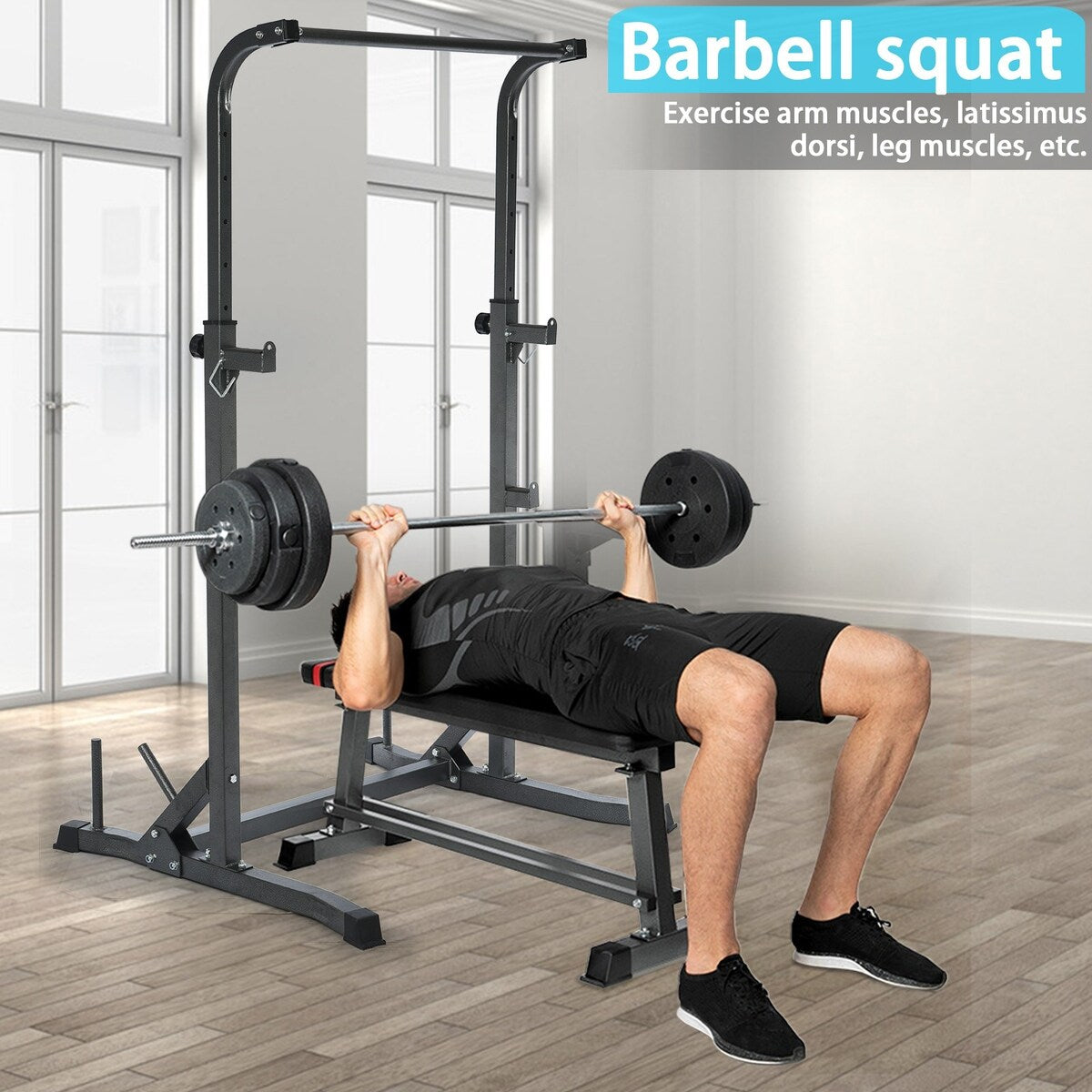 Squat Rack Bench Press Household Multifunctional Pull--Ups Barbell Bracket