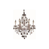 St. Francis 6 light Chrome Chandelier Clear Elegant Cut Crystal - One Size