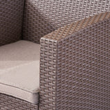 St. Johns Outdoor Wicker Club Chair with Cushions (Set of 2) by Christopher Knight Home