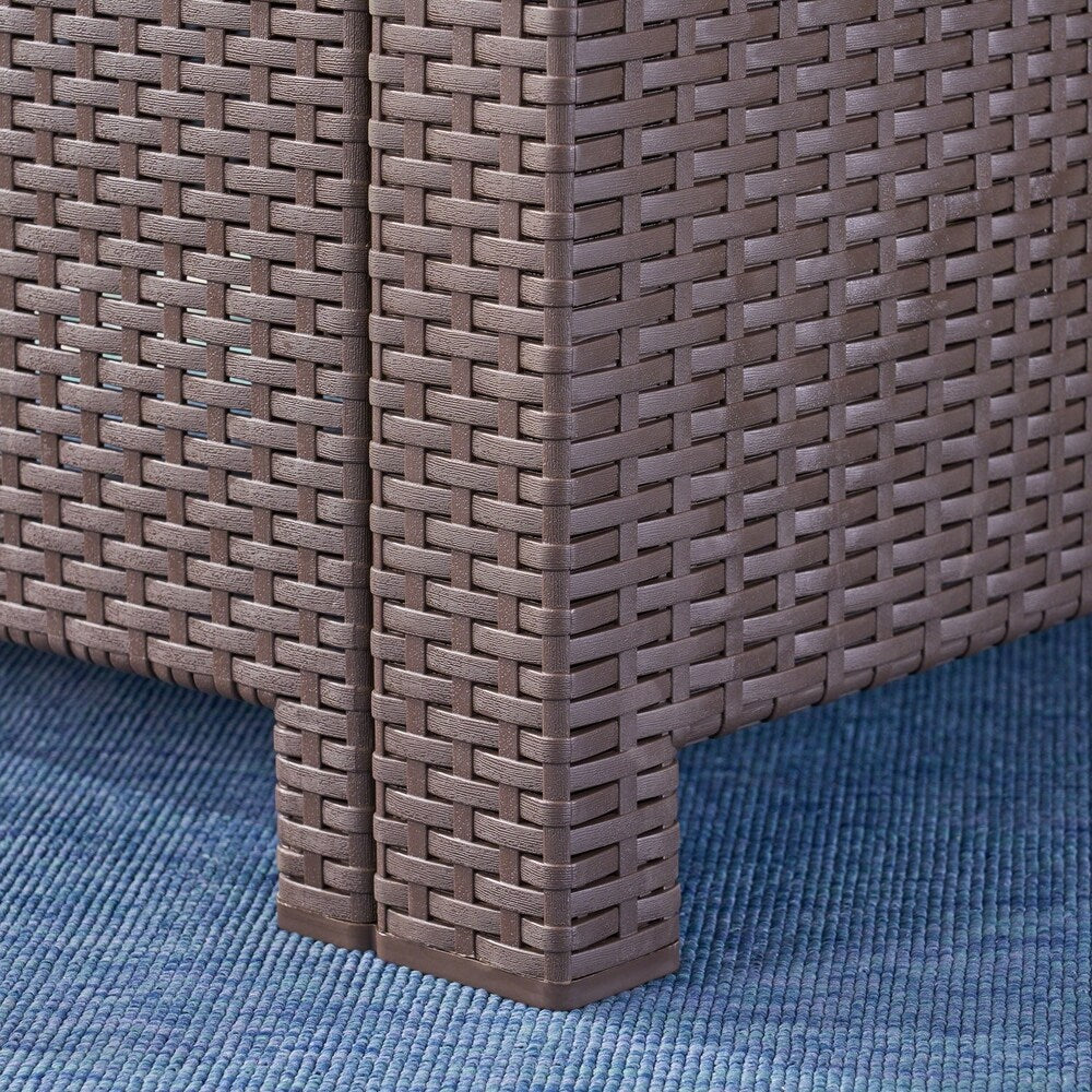 St. Johns Outdoor Wicker Club Chair with Cushions (Set of 2) by Christopher Knight Home