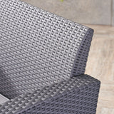 St. Johns Outdoor Wicker Club Chair with Cushions (Set of 2) by Christopher Knight Home
