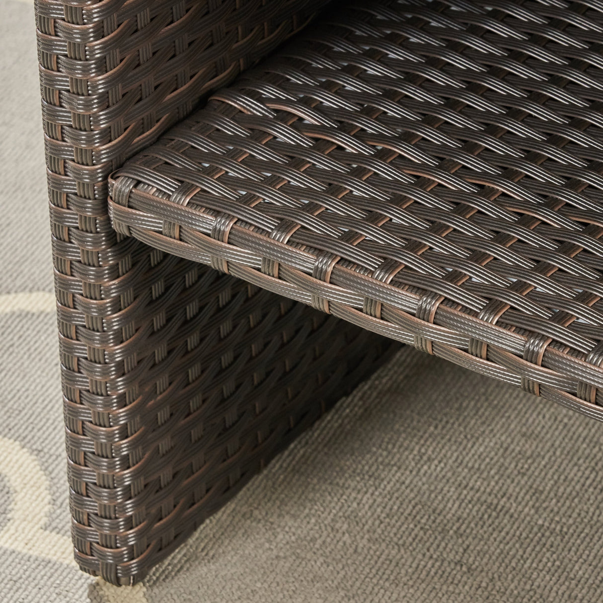 St. Lucia Outdoor Wicker Loveseat with Coffee Table by Christopher Knight Home