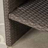 St. Lucia Outdoor Wicker Loveseat with Coffee Table by Christopher Knight Home