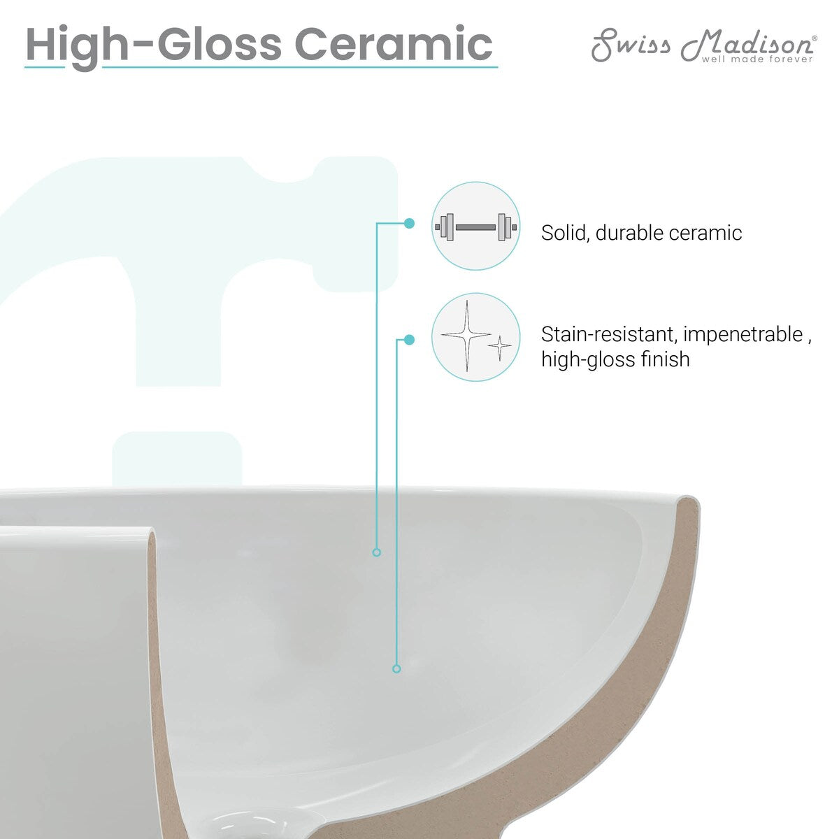 St.Tropez Corner Two-Piece Pedestal Sink - 22.25" x 15.75" 33.65"