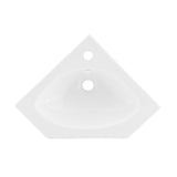 St.Tropez Corner Two-Piece Pedestal Sink - 22.25" x 15.75" 33.65"