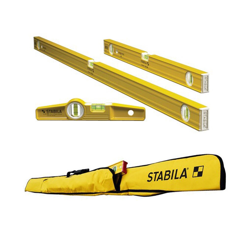 Stabila 3-Level Magnetic Pro-Set with 5-Pocket Case for Torpedo Level (and options)