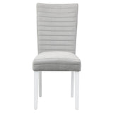 Staccato Grey and White Tufted Back Side Chairs (Set of 2)