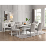 Staccato Grey and White Tufted Back Side Chairs (Set of 2)