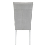 Staccato Grey and White Tufted Back Side Chairs (Set of 2)