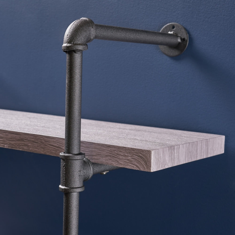 Staci Industrial 3-tier Floating Shelf by Christopher Knight Home - 31.25" W x 12.00" D x 34.75" H