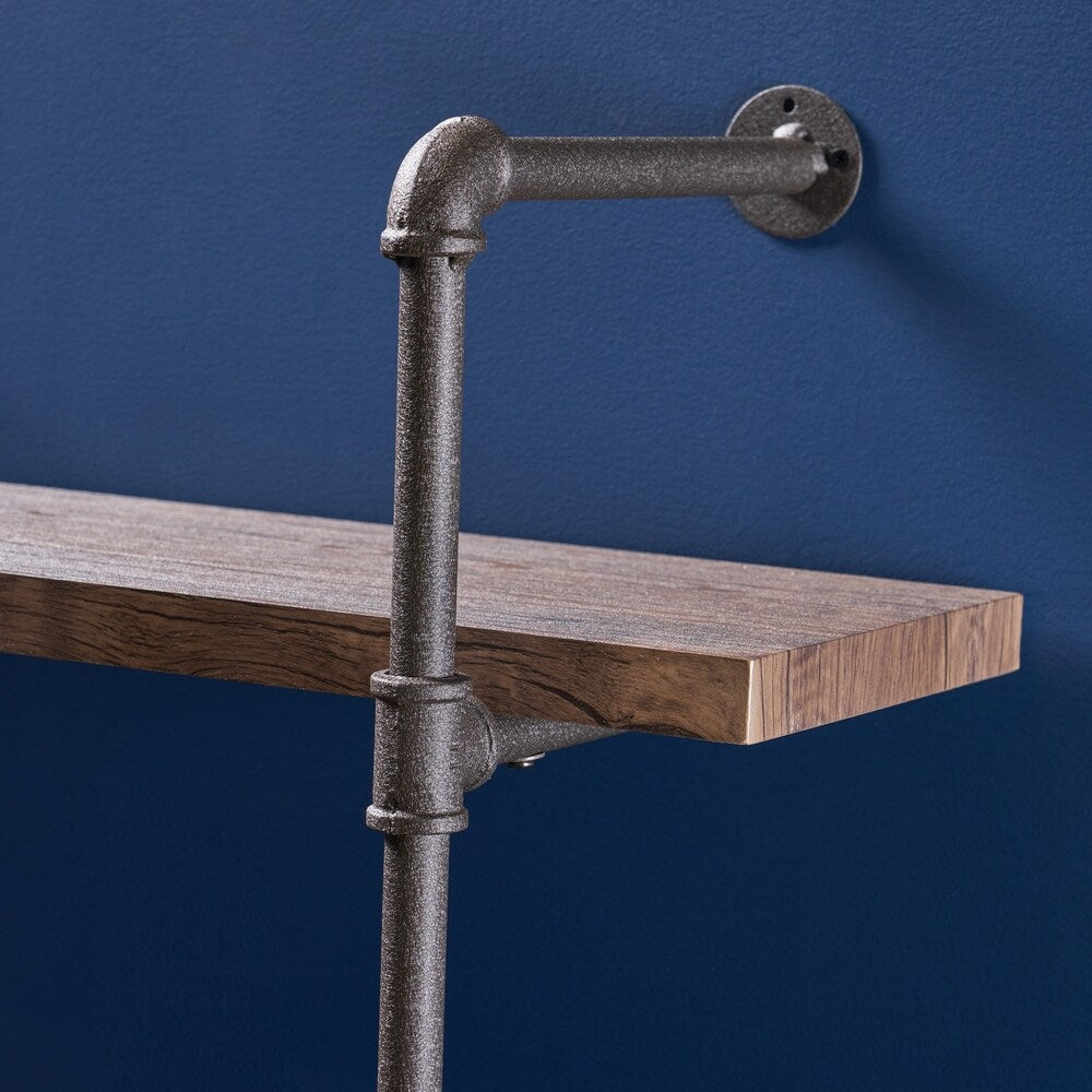 Staci Industrial 3-tier Floating Shelf by Christopher Knight Home - 31.25" W x 12.00" D x 34.75" H