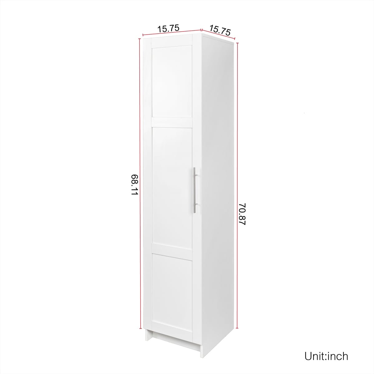 Stackable Storage Cabinet, White
