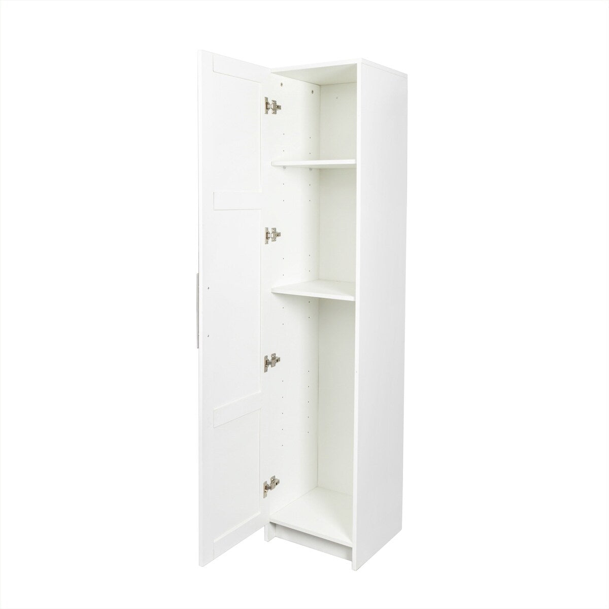 Stackable Storage Cabinet, White
