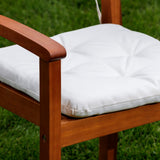 Stacking Chair Cushions, Cream Set of 2