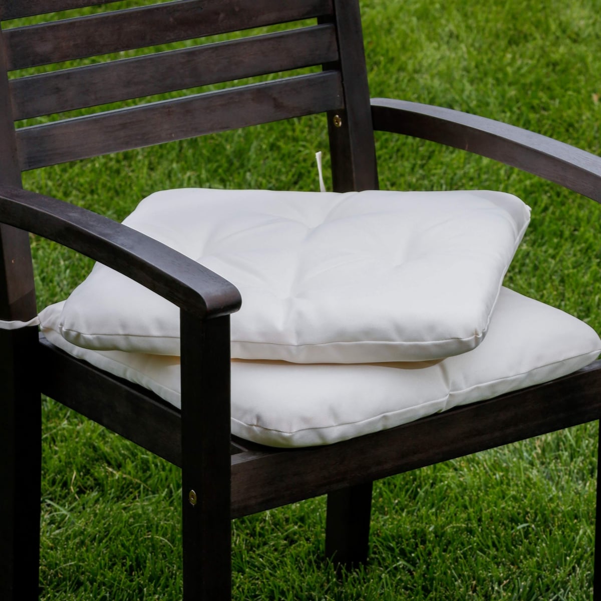 Stacking Chair Cushions, Cream Set of 2