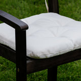 Stacking Chair Cushions, Cream Set of 2