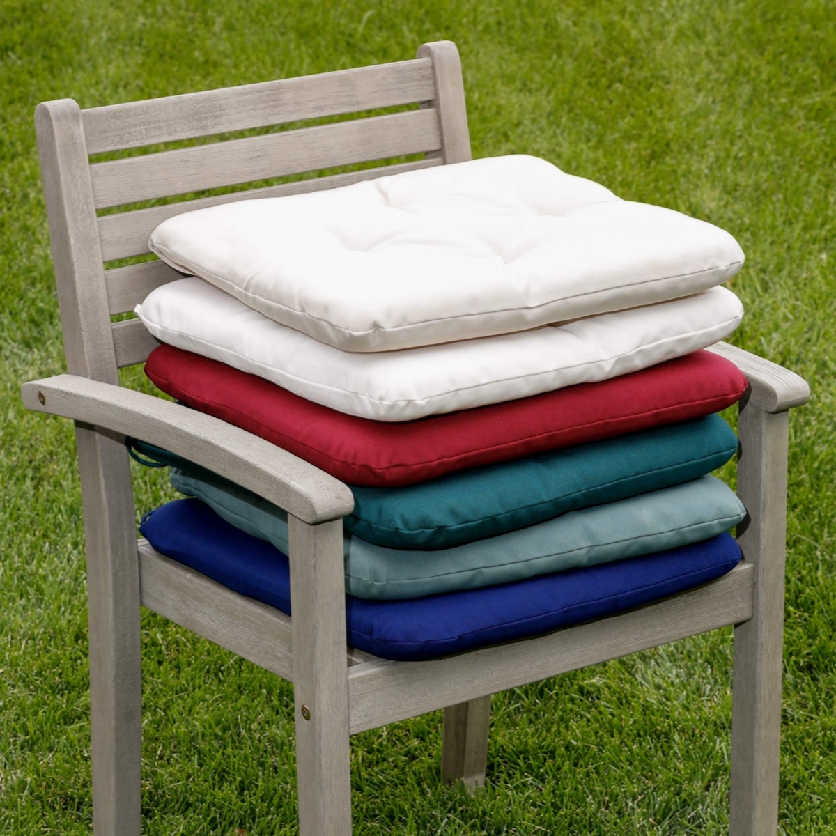 Stacking Chair Cushions, Cream Set of 2