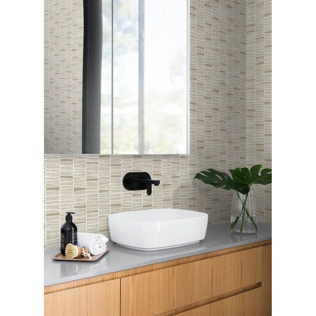 Stacy Garcia Home Organic Stripe Peel and Stick Wallpaper