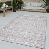Stain-Resistant Outdoor Rug with Boho Pattern for Patio or Balcony