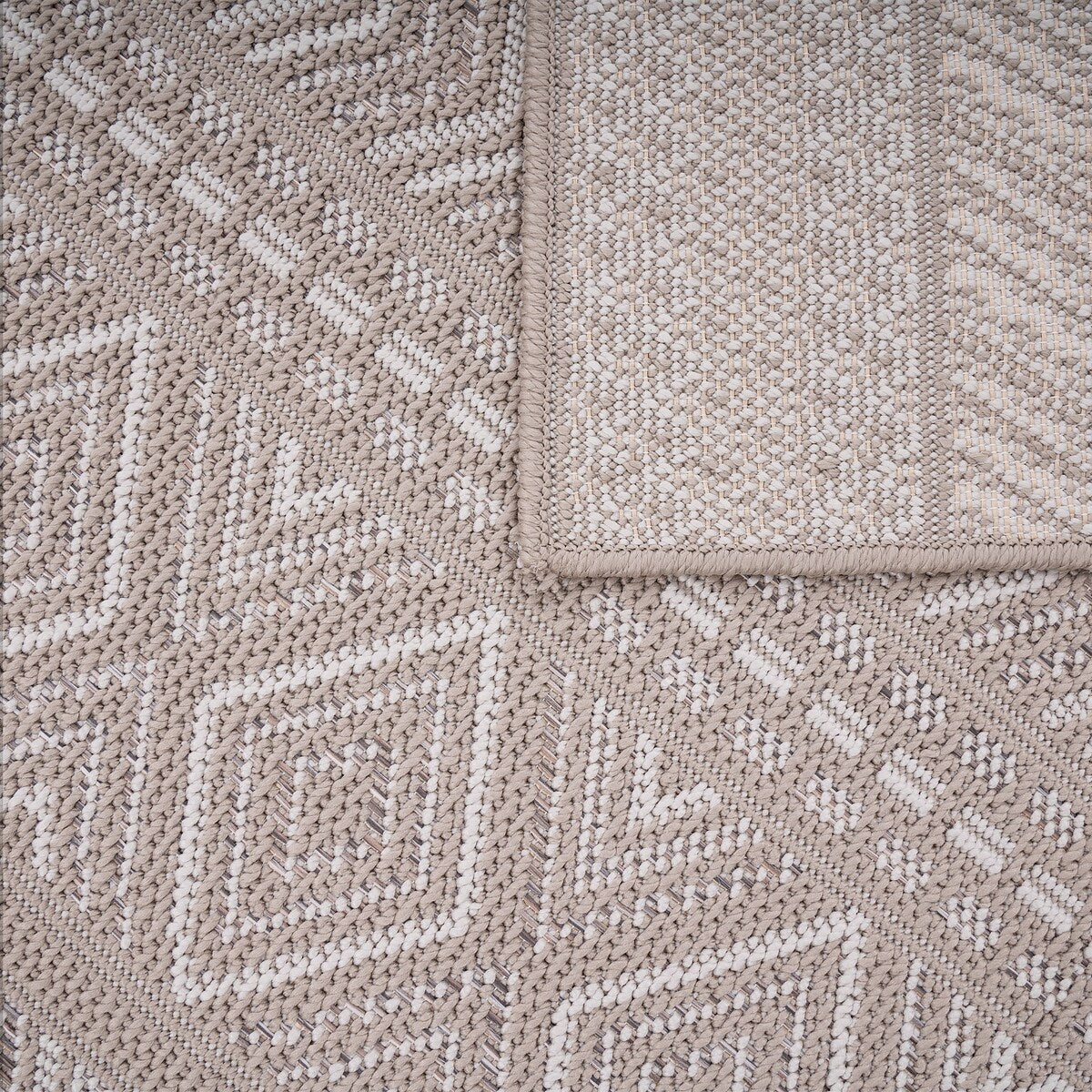 Stain-Resistant Outdoor Rug with Boho Pattern for Patio or Balcony