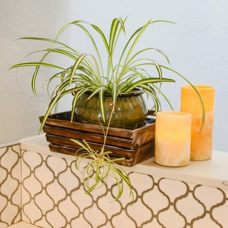 Stained brown washed wood tray